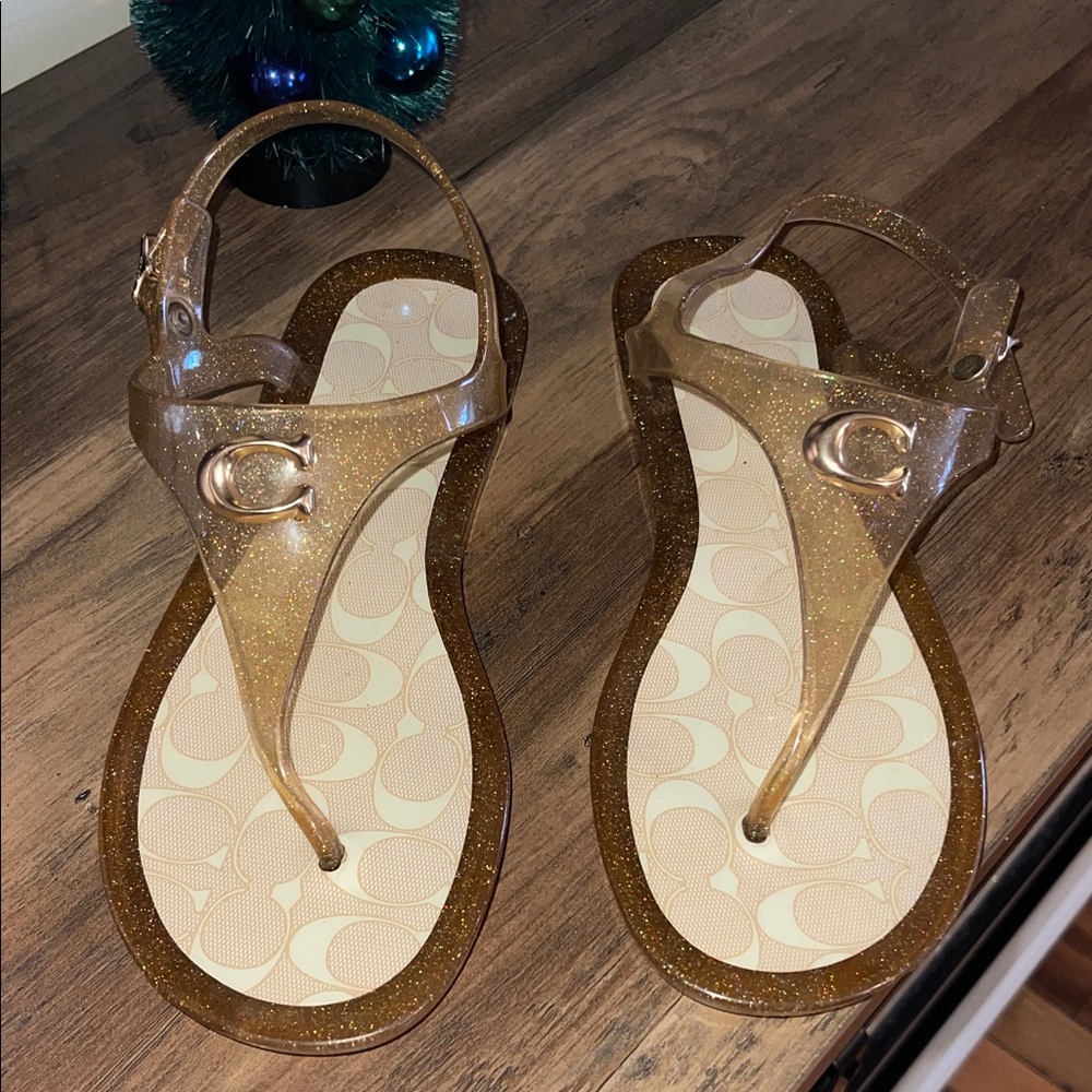 Coach Women's Sparkling Sandals - Tan
